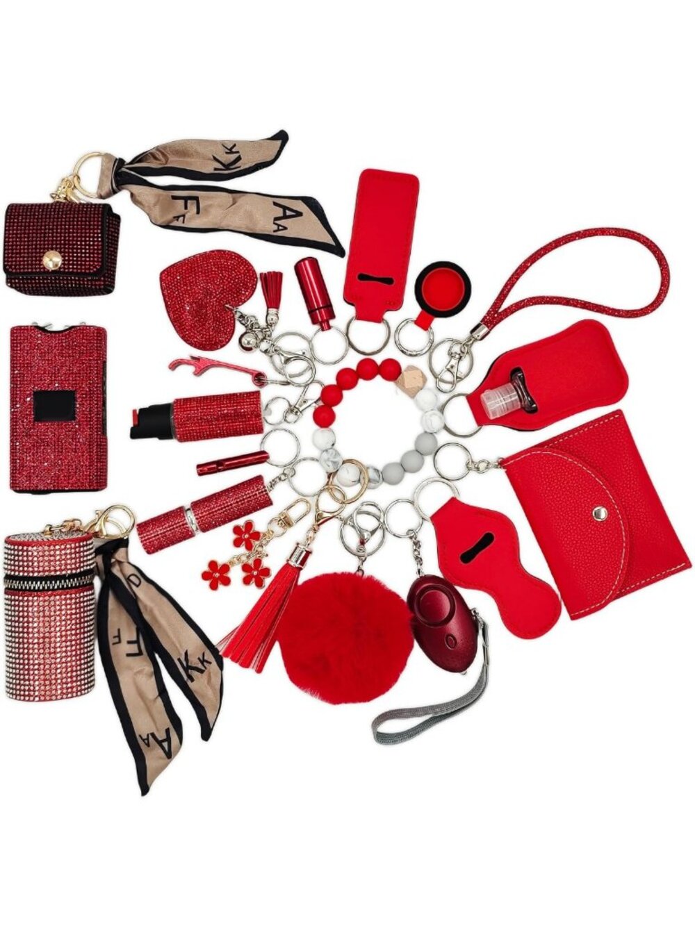 Stylish Keychain Set Gift for Women | Chic Card Holder & Accessory Organizer